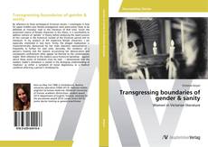 Portada del libro de Transgressing boundaries of gender & sanity