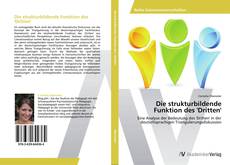 Die strukturbildende Funktion des 'Dritten'的封面