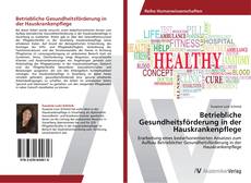 Borítókép a  Betriebliche Gesundheitsförderung in der Hauskrankenpflege - hoz