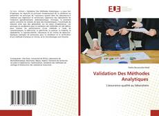 Bookcover of Validation Des Méthodes Analytiques