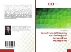 Buchcover von Considerations Regarding the Challenges of Metropolitan Development