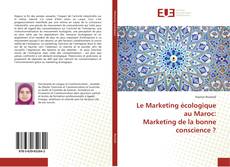 Buchcover von Le Marketing écologique au Maroc: Marketing de la bonne conscience ?