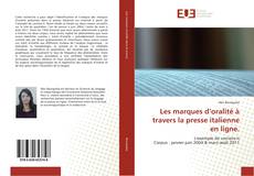 Buchcover von Les marques d’oralité à travers la presse italienne en ligne.