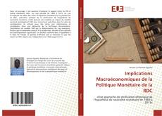 Portada del libro de Implications Macroéconomiques de la Politique Monétaire de la RDC