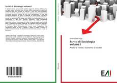 Scritti di Sociologia volume I的封面