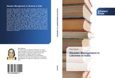 Capa do livro de Disaster Management in Libraries in India 