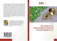 Portada del libro de Du rendement à l’émancipation l’équité et la soutenabilité en S.I.