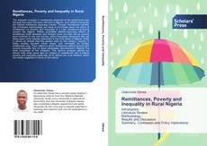 Buchcover von Remittances, Poverty and Inequality in Rural Nigeria