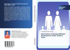 Buchcover von Deprivation of Gender Related Development Index (GDI) in India
