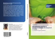 Buchcover von Microfinance and Rural Entrepreneurship Development in India