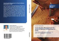Bookcover of Total Quality Management for Small & Medium Enterprises in India