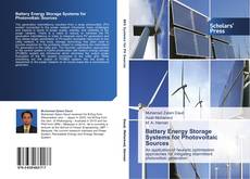 Copertina di Battery Energy Storage Systems for Photovoltaic Sources