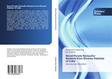 Buchcover von Novel Purple Nonsulfur Bacteria from Diverse Habitats of India