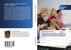 Copertina di Teacher and learner beliefs on error and corrective feedback