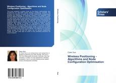 Buchcover von Wireless Positioning - Algorithms and Node Configuration Optimisation