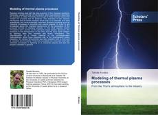 Capa do livro de Modeling of thermal plasma processes 