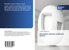 Capa do livro de Stochastic calculus in Banach spaces 