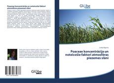 Buchcover von Poaceae koncentrācija un noteicošie faktori atmosfēras piezemes slānī