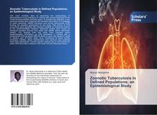 Buchcover von Zoonotic Tuberculosis in Defined Populations; an Epidemiological Study