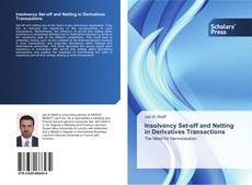 Bookcover of Insolvency Set-off and Netting in Derivatives Transactions