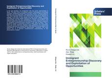 Capa do livro de Immigrant Entrepreneurship:Discovery and Exploitation of Opportunities 