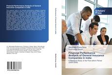 Capa do livro de Financial Performance Analysis of General Insurance Companies in India 