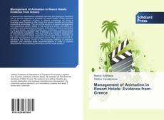 Portada del libro de Management of Animation in Resort Hotels: Evidence from Greece