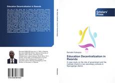 Capa do livro de Education Decentralization in Rwanda 