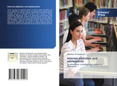 Bookcover of Internet addiction and adolescents