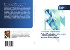 Capa do livro de Robust Production & Inventory Control Systems for Manufacturing System 