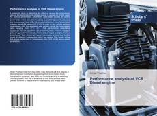 Bookcover of Performance analysis of VCR Diesel engine