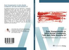 Bookcover of Zum Vampirmotiv in John Ajvide Lindqvists "Låt den rätte komma in"