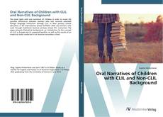 Capa do livro de Oral Narratives of Children with CLIL and Non-CLIL Background 