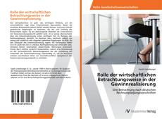 Portada del libro de Rolle der wirtschaftlichen Betrachtungsweise in der Gewinnrealisierung