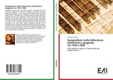 Portada del libro de Spagnolismi nella letteratura tastieristica spagnola tra '700 e '800