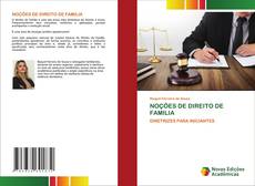 Buchcover von NOÇÕES DE DIREITO DE FAMILIA