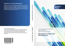 Research in Trade and Development kitap kapağı