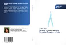 Couverture de Student Learning in Higher Education Programs in India