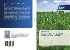 Buchcover von Problems And Prospects Of Indian Tobacco Exports