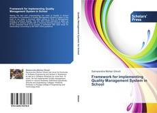 Buchcover von Framework for implementing Quality Management System in School