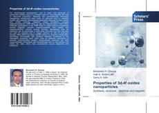 Properties of 3d-4f oxides nanoparticles kitap kapağı