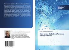 Buchcover von New-onset diabetes after renal transplantation