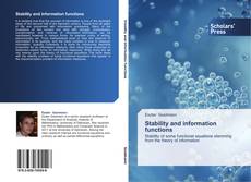 Capa do livro de Stability and information functions 