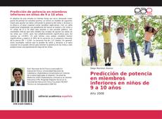 Bookcover of Predicción de potencia en miembros inferiores en niños de 9 a 10 años