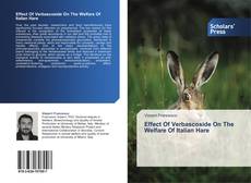 Обложка Effect Of Verbascoside On The Welfare Of Italian Hare