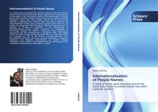 Bookcover of Internationalisation   of People Names
