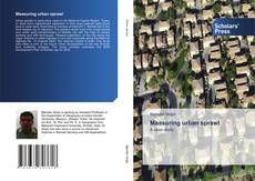 Couverture de Measuring urban sprawl