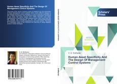 Buchcover von Human Asset Specificity And The Design Of Management Control Systems