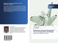 Bookcover of Response of Insect Ecosystem vis-à-vis Dynamics of Climate