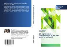 Capa do livro de GE signature as a characteristics of the first event of acute ON 